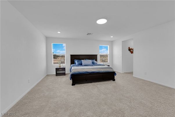 Bedroom, Interior, Recessed Lighting