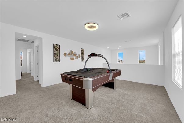 Billiard Table, Game Room, Interior, Recessed Lighting