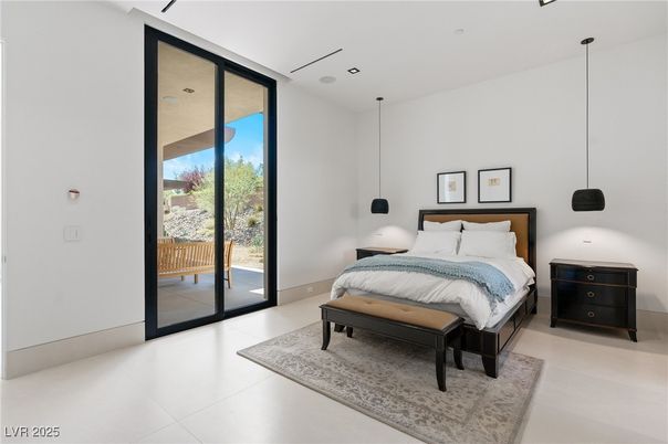 Bedroom, Interior, Pendant Lights, Recessed Lighting