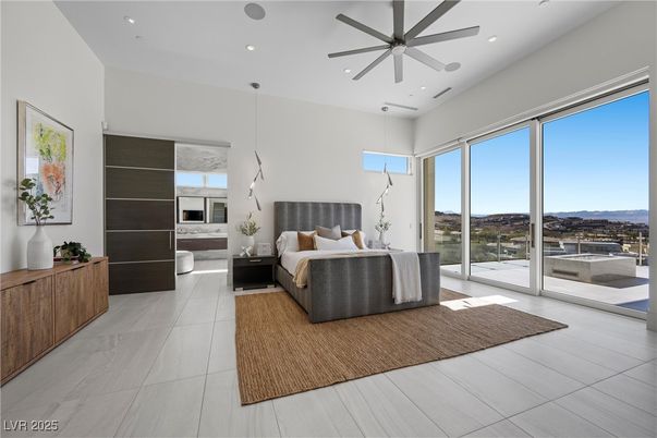 Bedroom, Interior, Pendant Lights, Recessed Lighting