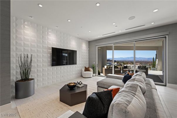 Interior, Living room, Recessed Lighting
