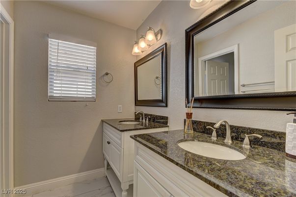 Bathroom, Dual Sink Vanities, Interior, Marble