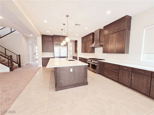 Interior, Kitchen, Pendant Lights, Recessed Lighting, Stainless Steel Appliances