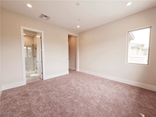 Bathroom, Empty room, Glass Shower, Interior, Recessed Lighting