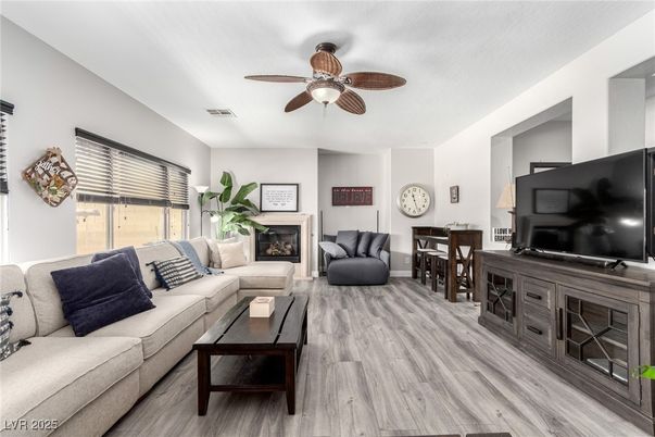 Dining room, Fireplace, Interior, Living room, Wood Texture Flooring