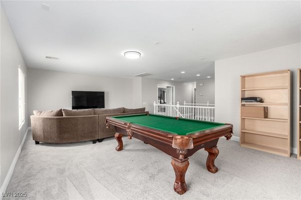 Billiard Table, Game Room, Interior, Recessed Lighting