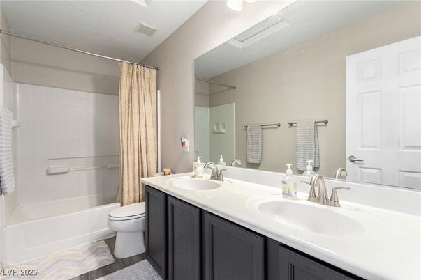 Bathroom, Dual Sink Vanities, Interior, Wood Texture Flooring