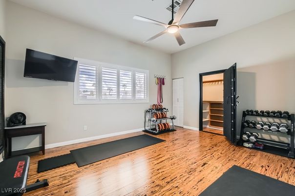 Fitness Equipment, Interior, Wood Texture Flooring