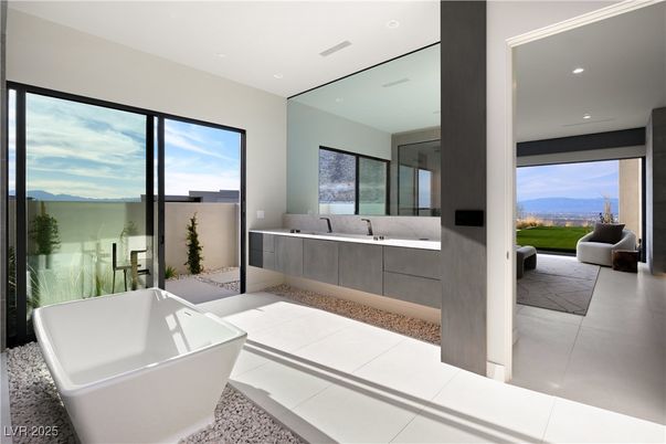 Bathroom, Free Standing Baths, Interior, Recessed Lighting