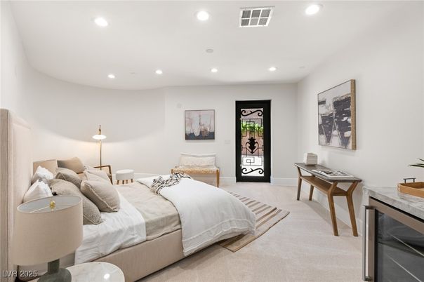 Bedroom, Interior, Recessed Lighting