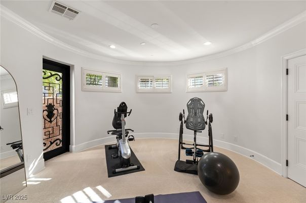 Fitness Equipment, Interior, Recessed Lighting
