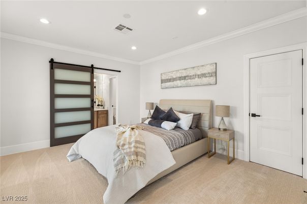 Bedroom, Interior, Recessed Lighting