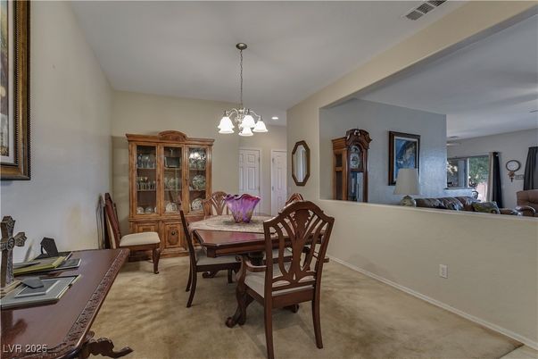 Dining room, Interior, Pendant Lights