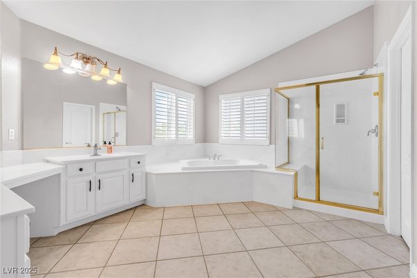 Bathroom, Dual Sink Vanities, Glass Shower, Interior