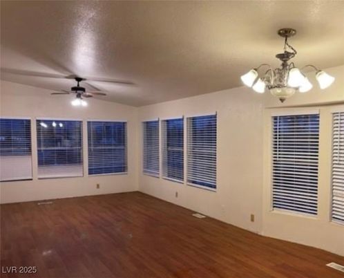 Chandelier, Empty room, Interior, Wood Texture Flooring