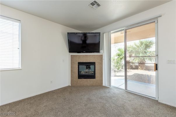 Empty room, Fireplace, Interior