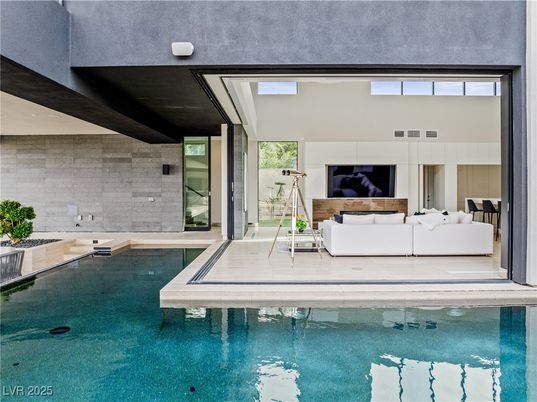 Interior, Pool, Stone Walls