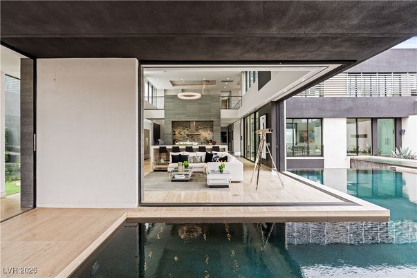 Interior, Pool, Wood Texture Flooring