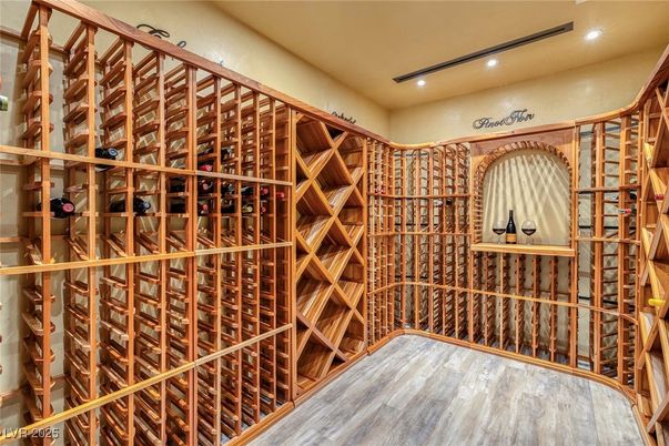 Interior, Recessed Lighting, Wine Storage, Wood Texture Flooring