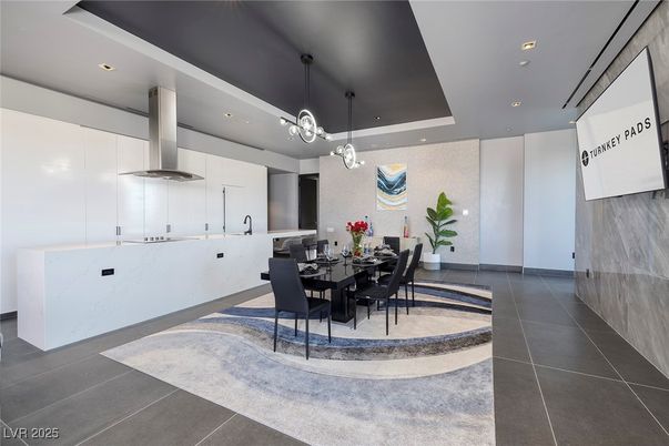 Dining room, Interior, Kitchen, Pendant Lights, Recessed Lighting