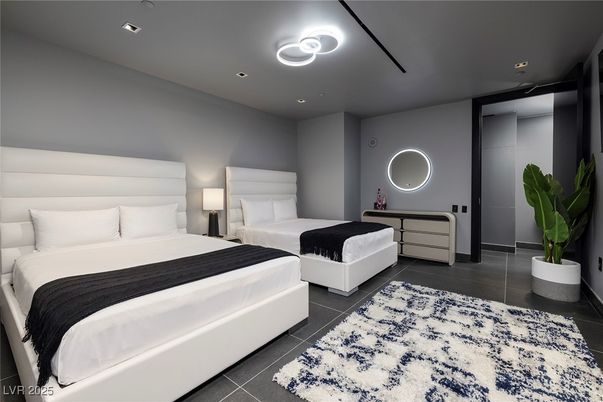 Bedroom, Interior, Recessed Lighting