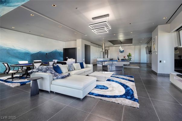 Dining room, Game Room, Interior, Living room, Recessed Lighting