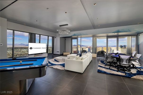 Billiard Table, Game Room, Interior, Living room, Recessed Lighting