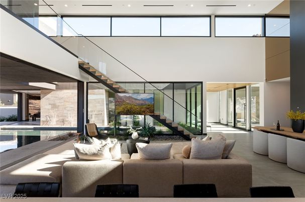 Interior, Living room, Recessed Lighting