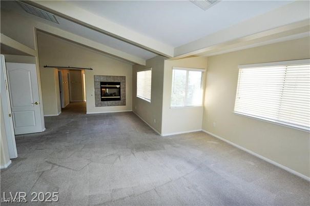Empty room, Fireplace, Interior