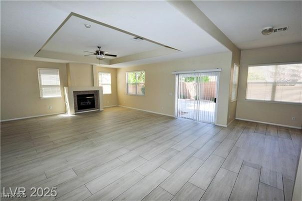 Empty room, Fireplace, Interior, Wood Texture Flooring