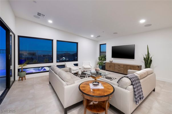 Interior, Living room, Recessed Lighting