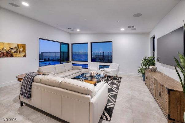 Interior, Living room, Recessed Lighting