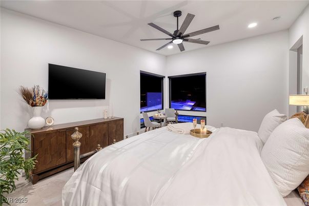 Bedroom, Interior, Recessed Lighting