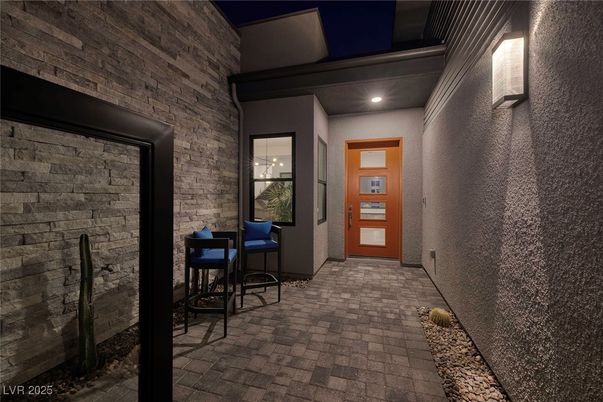 Interior, Recessed Lighting, Stone Walls