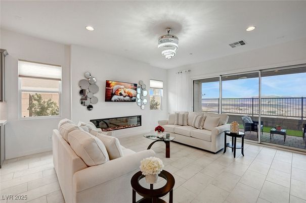 Chandelier, Fireplace, Interior, Living room, Recessed Lighting