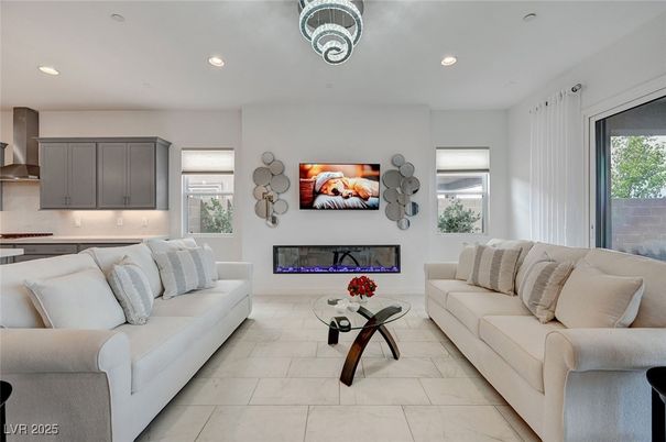 Fireplace, Interior, Living room, Recessed Lighting