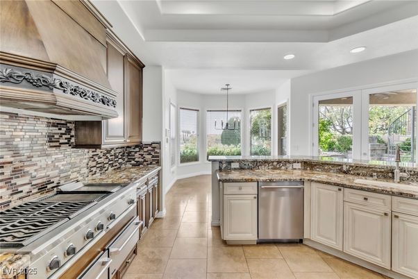 Interior, Kitchen, Pendant Lights, Recessed Lighting, Stainless Steel Appliances