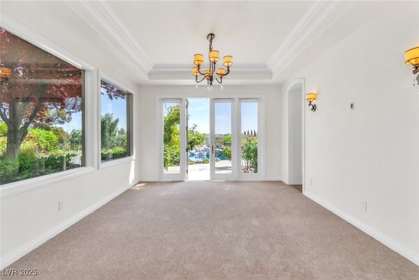 Chandelier, Empty room, Interior
