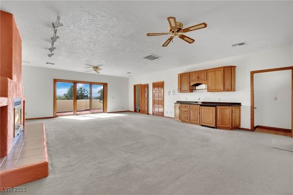 Empty room, Fireplace, Interior, Kitchen