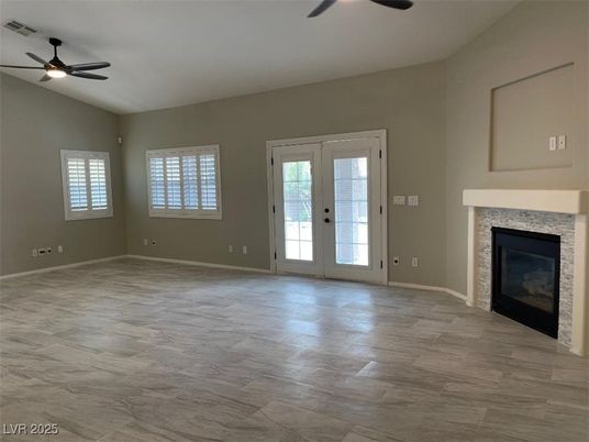 Empty room, Fireplace, Interior, Wood Texture Flooring