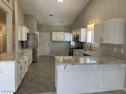 Interior, Kitchen, Pendant Lights, Stainless Steel Appliances