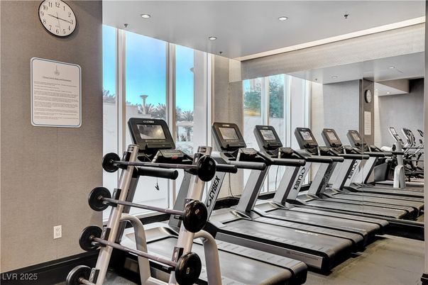 Fitness Equipment, Gym, Interior, Recessed Lighting