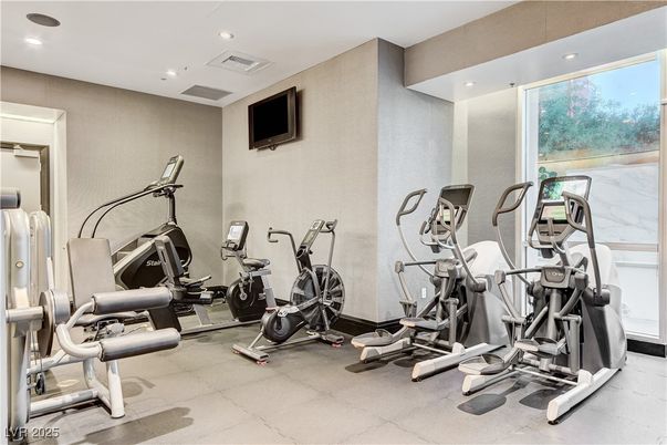 Fitness Equipment, Gym, Interior, Recessed Lighting