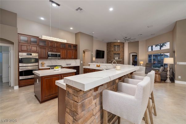 Interior, Kitchen, Pendant Lights, Recessed Lighting, Stainless Steel Appliances