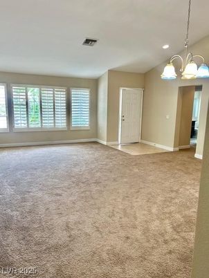 Empty room, Interior, Pendant Lights, Recessed Lighting