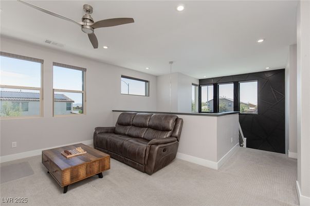 Interior, Living room, Recessed Lighting