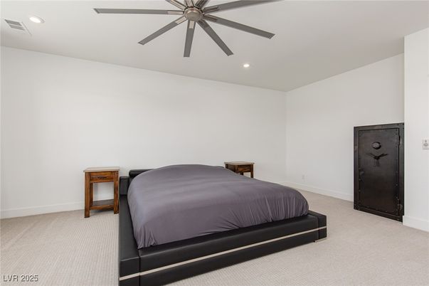 Bedroom, Interior, Recessed Lighting