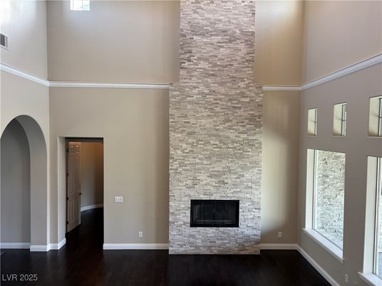 Fireplace, Interior, Stone Walls, Wood Texture Flooring