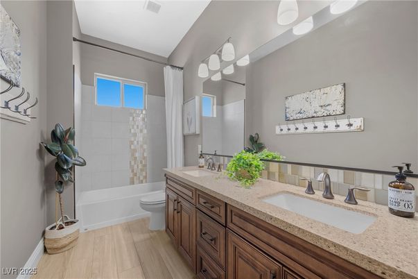 Bathroom, Dual Sink Vanities, Interior, Wood Texture Flooring