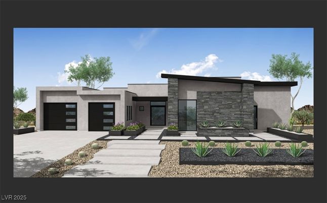 Attached, Exterior, Facade, Modern